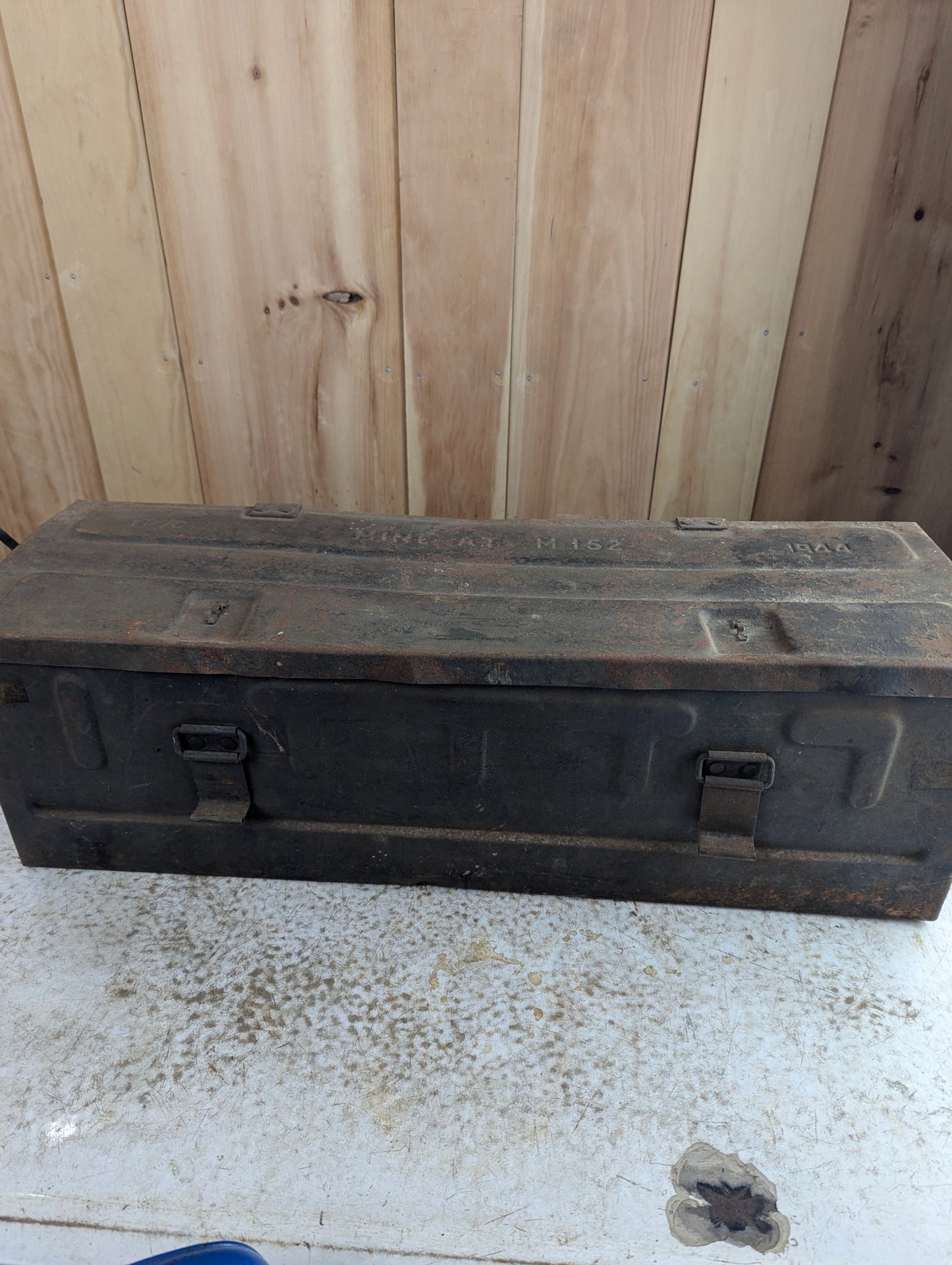 WW2 1944 Anti-Tank Mine Military Ammunition Crate Box