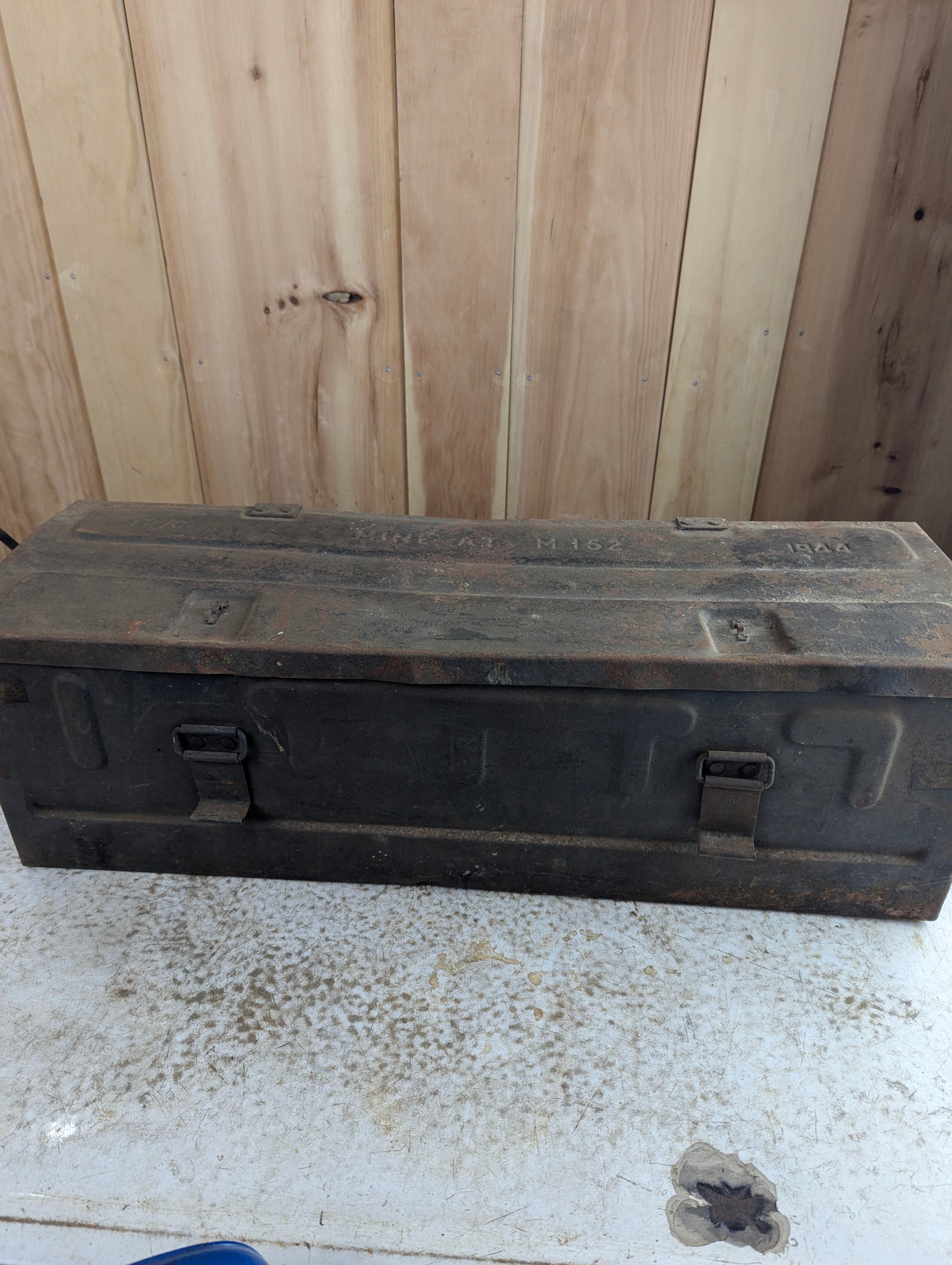 WW2 1944 Anti-Tank Mine Military Ammunition Crate Box