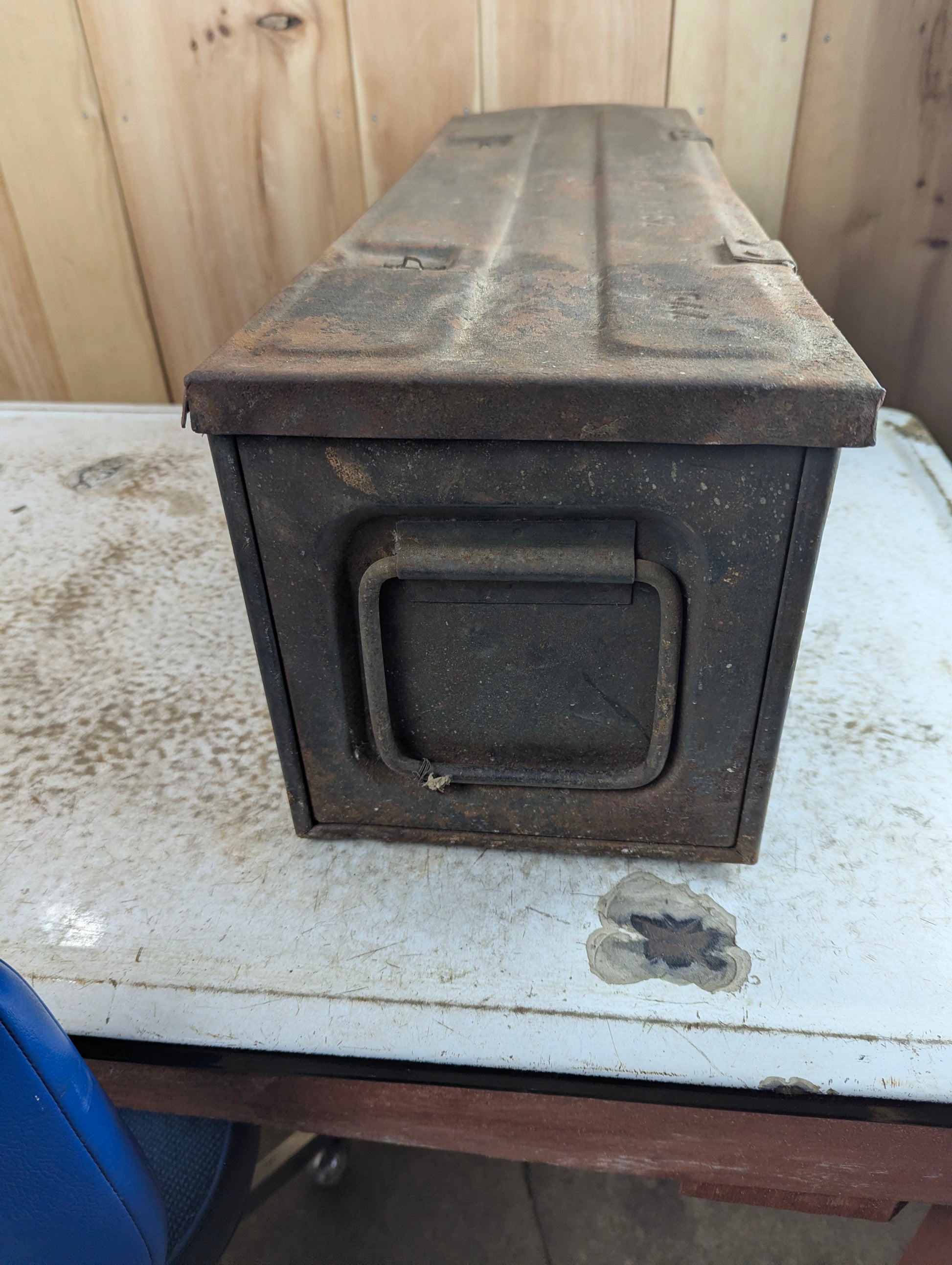 WW2 1944 Anti-Tank Mine Military Ammunition Crate Box - view 4