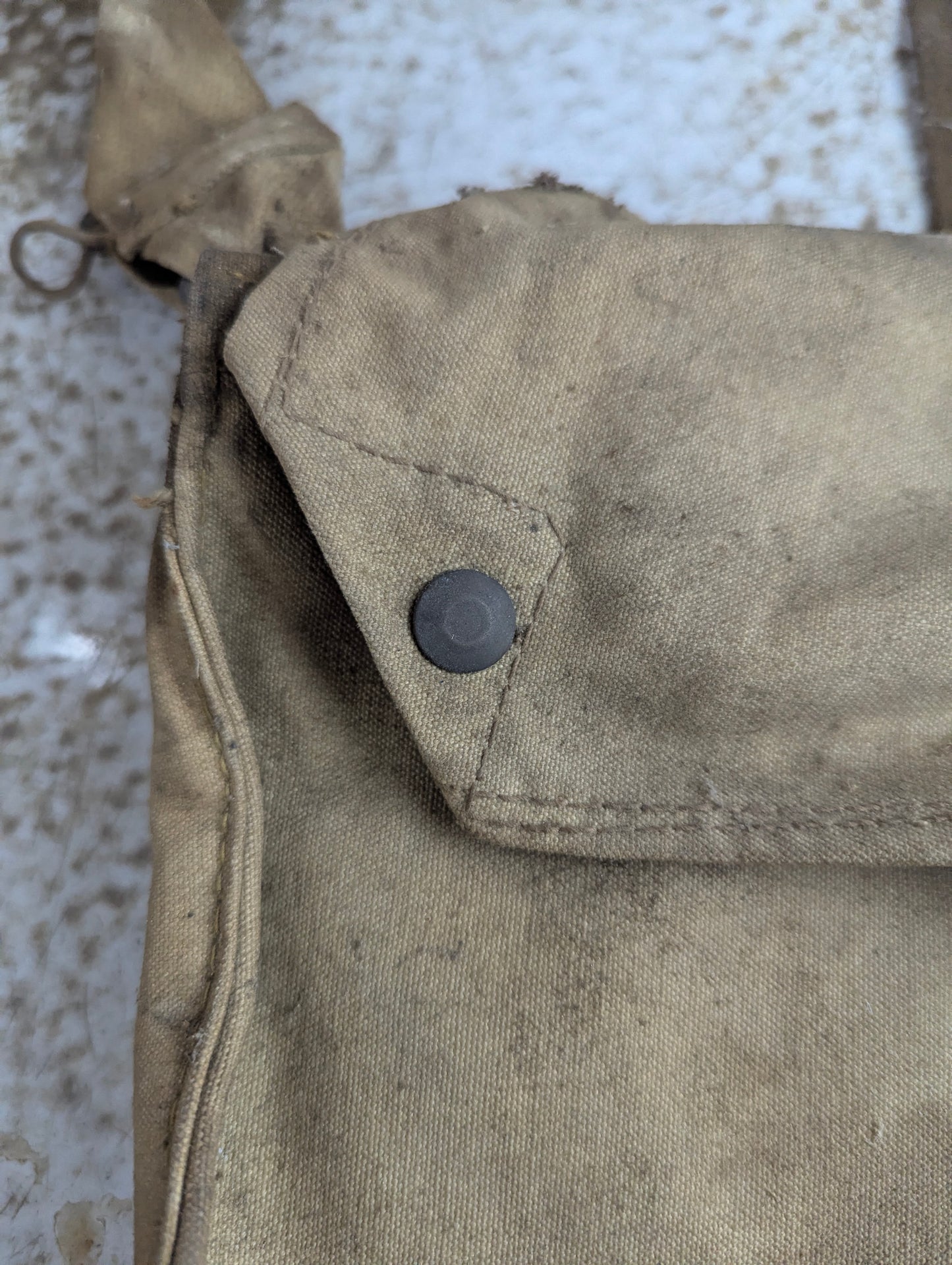 WW2 Military Respirator Long Hose Gas Mask Bag - view 3