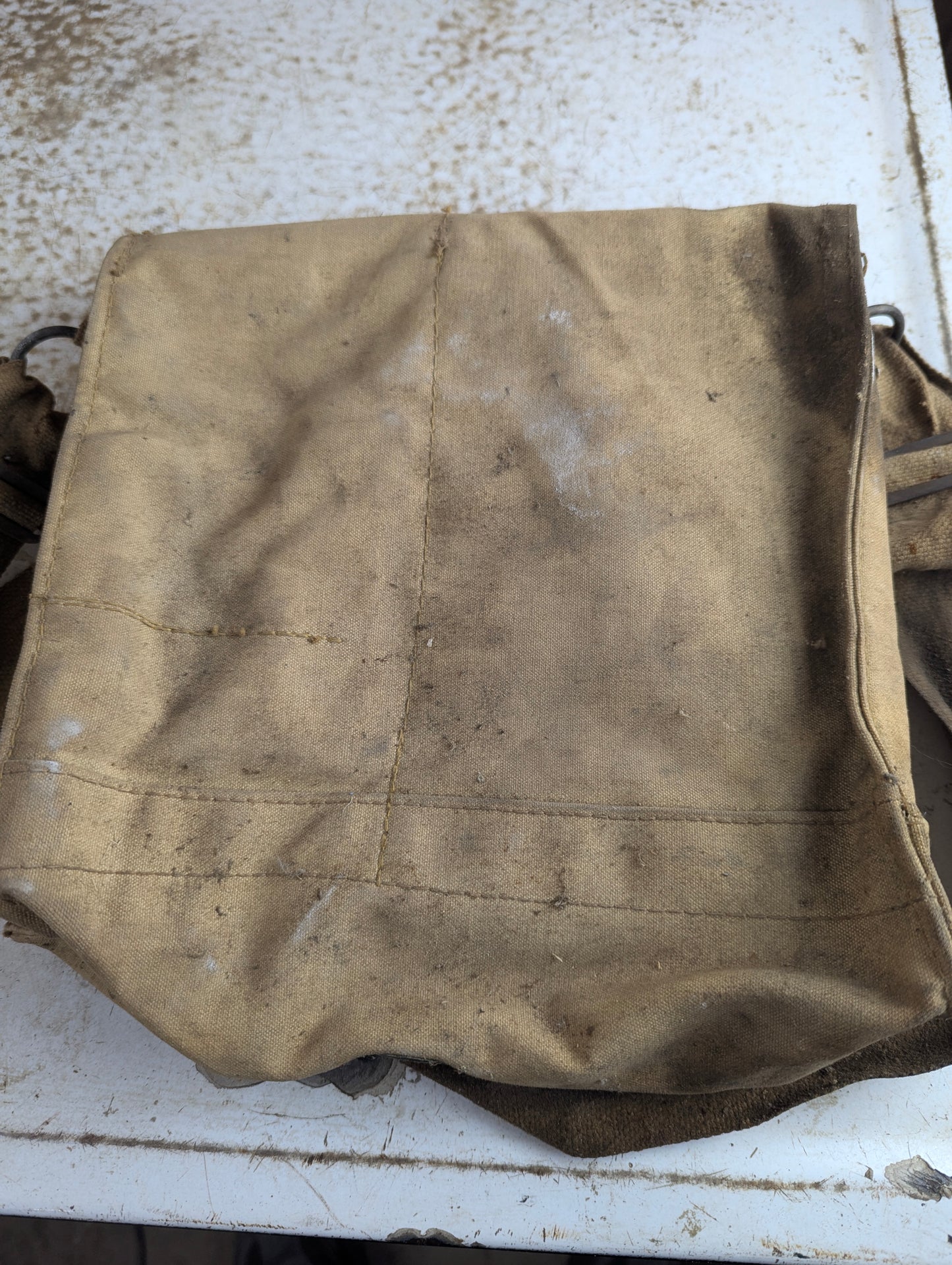 WW2 Military Respirator Long Hose Gas Mask Bag - view 5