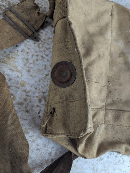WW2 Military Respirator Long Hose Gas Mask Bag - view 7