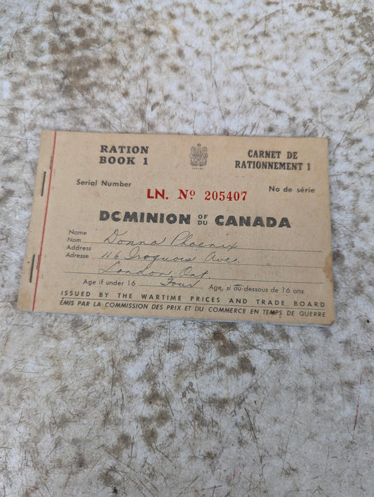 WW2 Ration Books