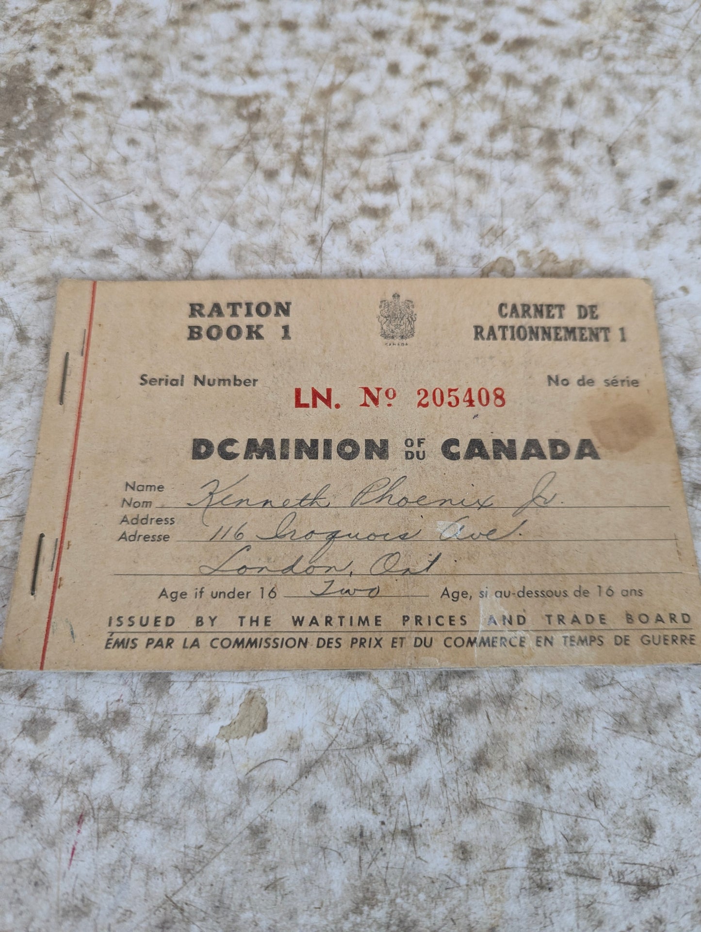 WW2 Ration Books - view 2
