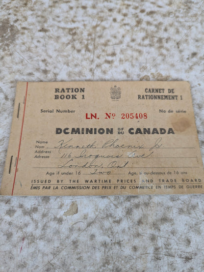 WW2 Ration Books - view 2
